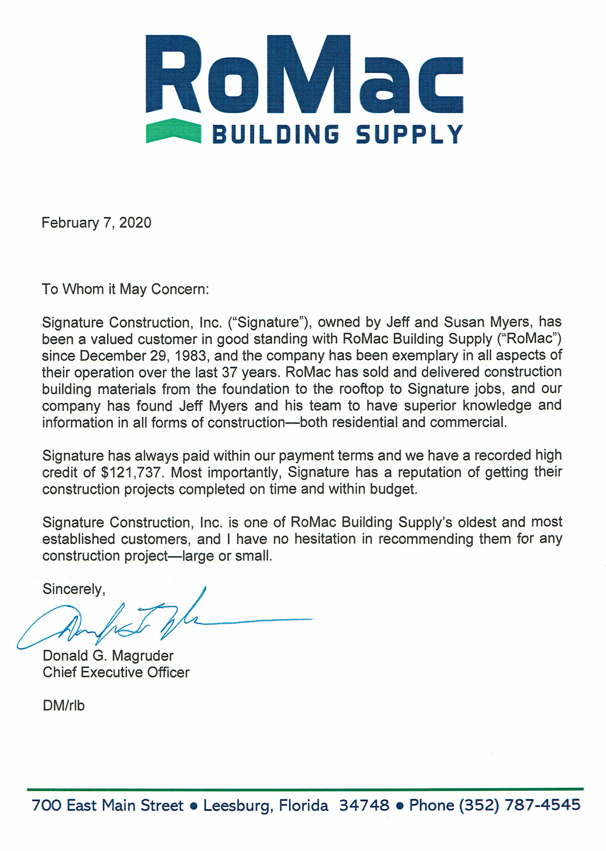 Signature Construction, Inc. Lake County, FL Custom Builder